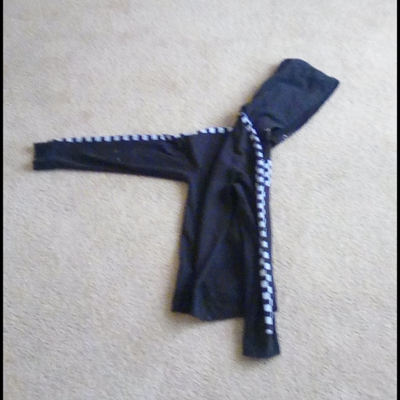 Black Checkered Hoodie - Picture 4 of 5